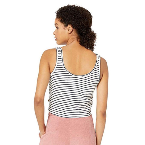 Roxy Sweet Symphony Tie-Front Tank Top - Dress Blues