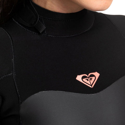 Roxy Womens Syncro 3/2 Back Zip Wetsuit - Black / Gunmetal