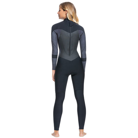 Roxy Womens Syncro 3/2 Back Zip Wetsuit - Jet / Black