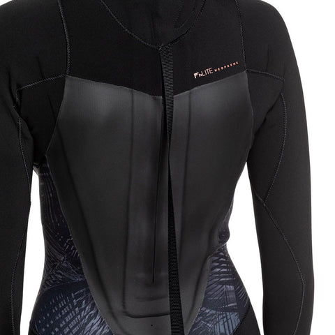 Roxy Womens Syncro 5/4/3 Back Zip Wetsuit - Black / Gunmetal