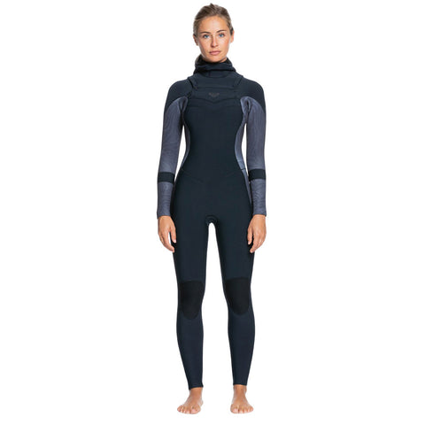 Roxy Women's Syncro 5/4/3 Hooded Wetsuit - Jet / Black