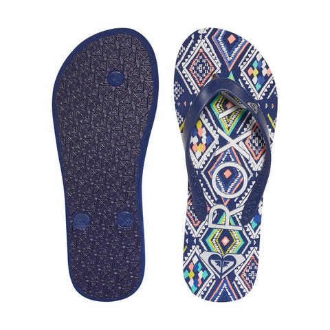 Roxy Tahiti Flip Flops - Dark Blue