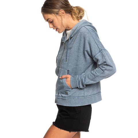Roxy Take On The World B Zip Hoodie - Blue Mirage