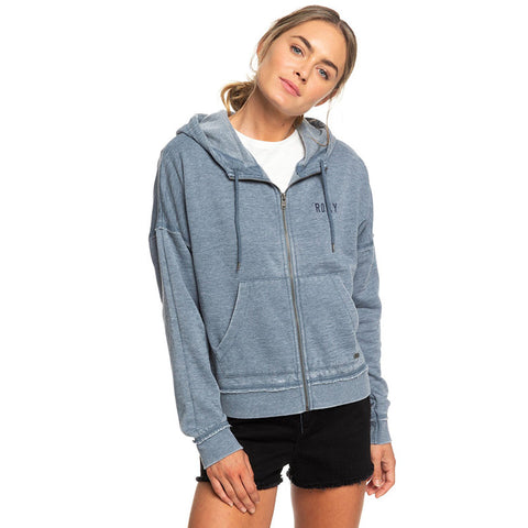 Roxy Take On The World B Zip Hoodie - Blue Mirage