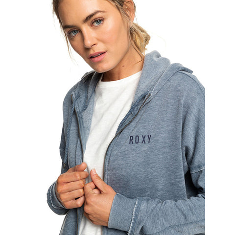 Roxy Take On The World B Zip Hoodie - Blue Mirage