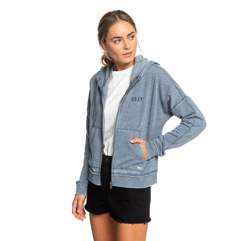 Roxy Take On The World B Zip Hoodie - Blue Mirage