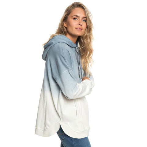 Roxy Time Has Come Poncho Hoodie - Blue Mirage Heather