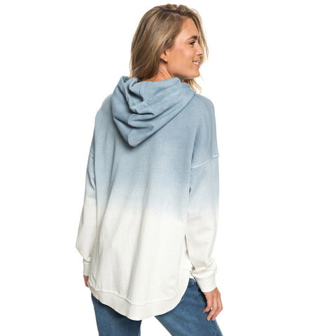 Roxy Time Has Come Poncho Hoodie - Blue Mirage Heather