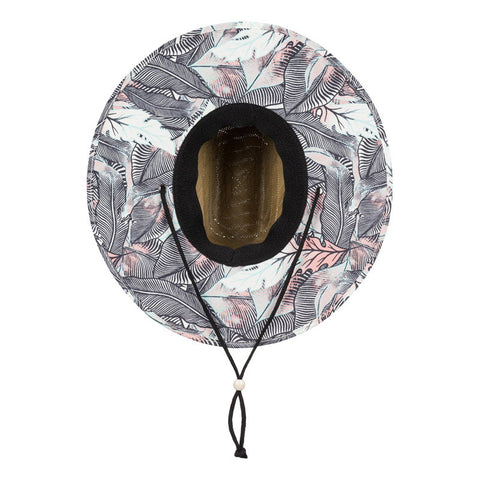 Roxy Tomboy Printed Straw Hat - Marshmallow Ready Made