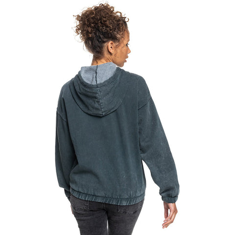 Roxy Travel Far Half Zip Hoodie - Anthracite