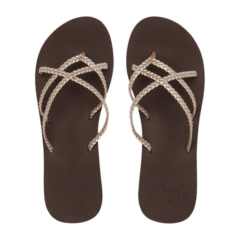Roxy Trinn Sandals - Dark Choco / Metro Champagne