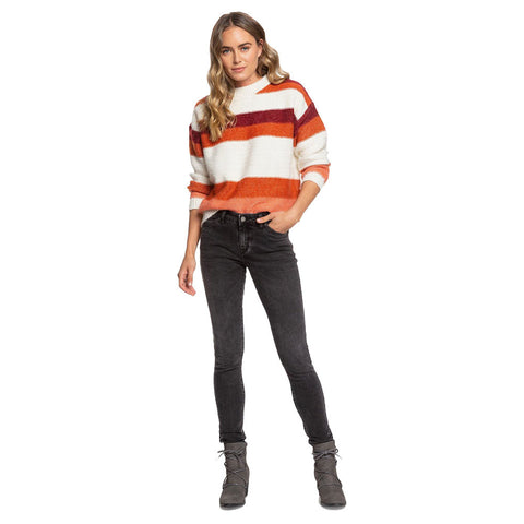 Roxy Trip For Two Stripe Sweater - Canyon Clay