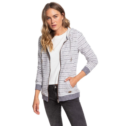 Roxy Trippin Zip Hoodie - Mood Indigo Sunday Stripe