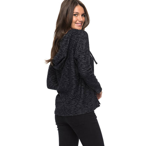 Roxy Wanted and Wild L/S Hooded Top - Anthracite