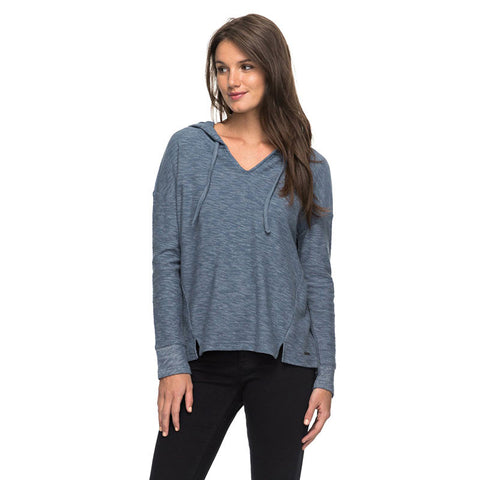 Roxy Wanted and Wild L/S Hooded Top - China Blue