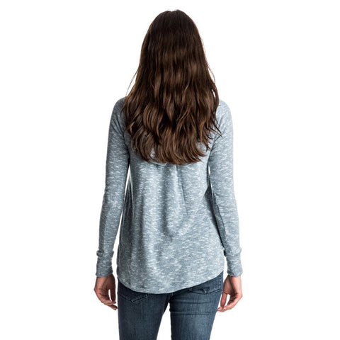 Roxy Wasted Time Hooded Top - Captains Blue