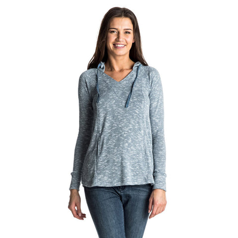 Roxy Wasted Time Hooded Top - Captains Blue
