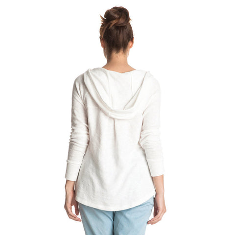 Roxy Wasted Time Hooded Top - Marshmallow