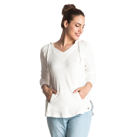 Roxy Wasted Time Hooded Top - Marshmallow
