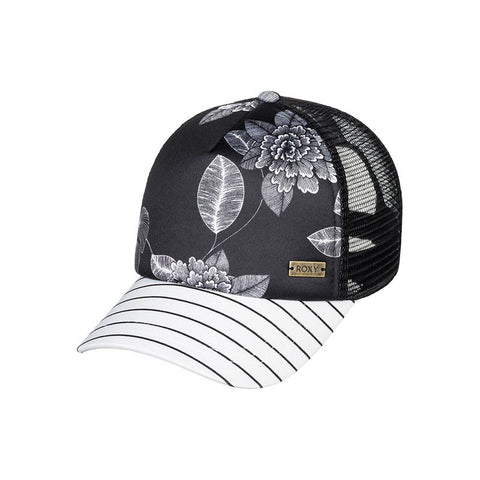 Roxy Water Come Down Hat - Anthracite Flower Of Love