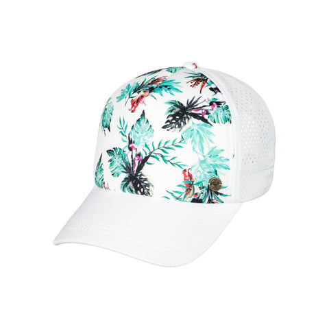 Roxy Waves Machines Hat - Marshmallow Caribbean Flowers