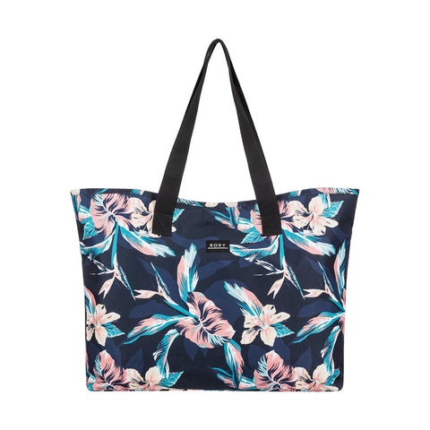 Roxy Wildflower 28L Large Tote Bag - Anthracite Tropicoco