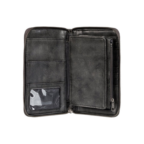 Roxy Won My Heart Checkbook Wallet - Anthracite