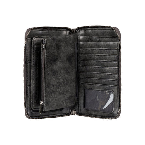 Roxy Won My Heart Checkbook Wallet - Anthracite
