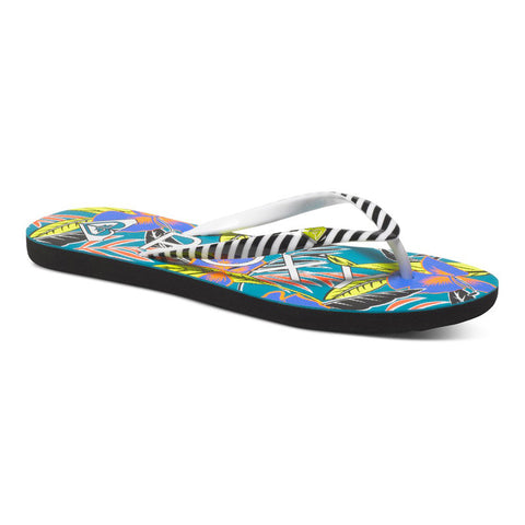 Roxy Mimosa Flip Flops - Green / Black