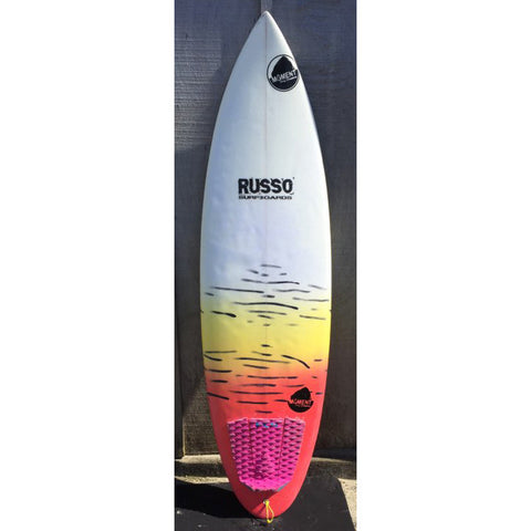 Used Russo 6'0" Shortboard Surfboard w/ Fins