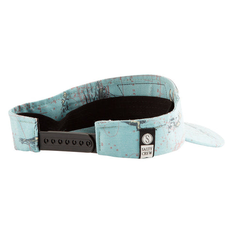 Salty Crew Alpha Stamped Visor - Light Blue