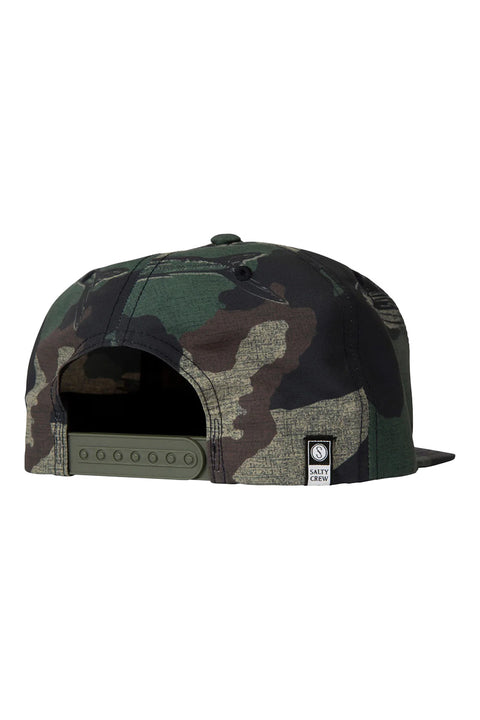 Salty Crew Alpha Tech 5 Panel Hat - Camo - Back
