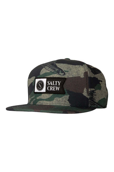 Salty Crew Alpha Tech 5 Panel Hat - Camo