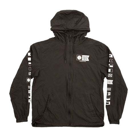 Salty Crew Alpha Windbreaker Jacket - Black