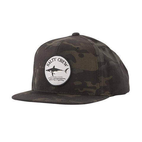Salty Crew Bruce 6 Panel Hat - Multicam Black