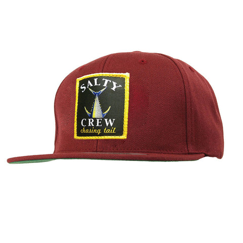 Salty Crew Chasing Tail Patched Hat - Burgundy