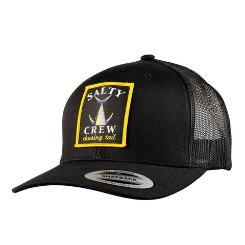 Salty Crew Chasing Tail Retro Trucker Hat - Black