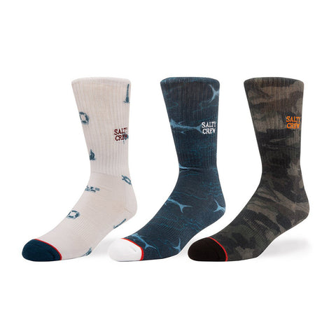 Salty Crew Cruiser Sock 3 Pack