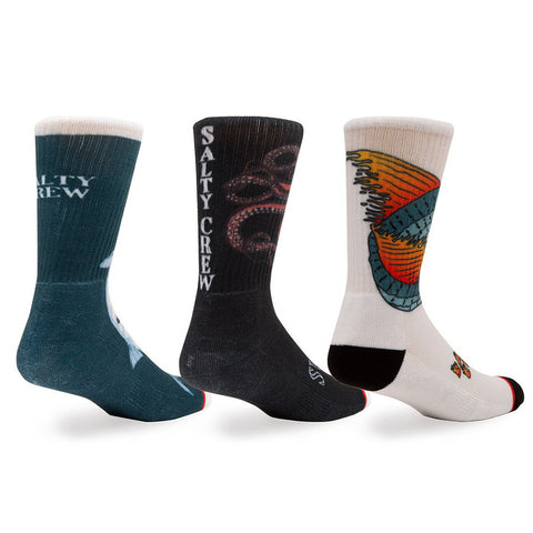 Salty Crew Deepwater Sock 3 Pack