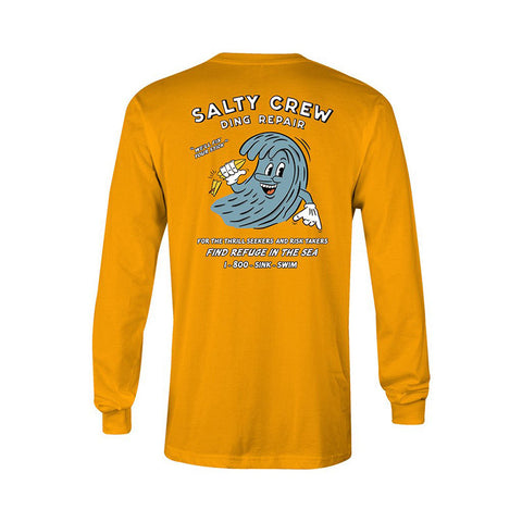 Salty Crew Ding Repair L/S Tee - Gold