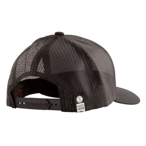 Salty Crew Farallon Retro Trucker Hat - Black