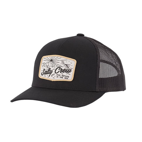 Salty Crew Frenzy Retro Trucker Hat - Black
