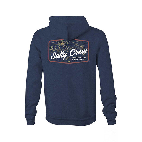 Salty Crew Frenzy Zip Fleece - Navy / Heather