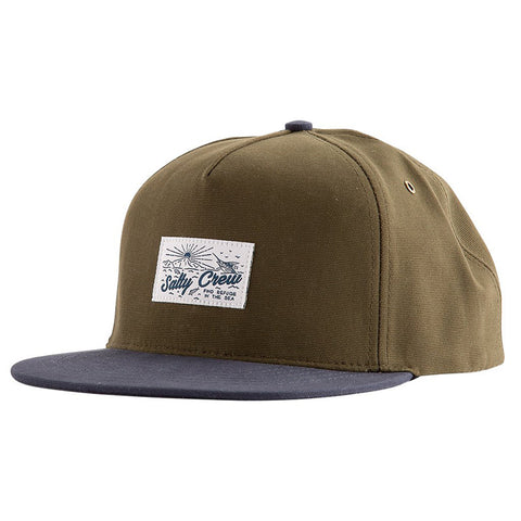 Salty Crew Frenzy Two Tone 5-Panel Hat - Loden / Navy