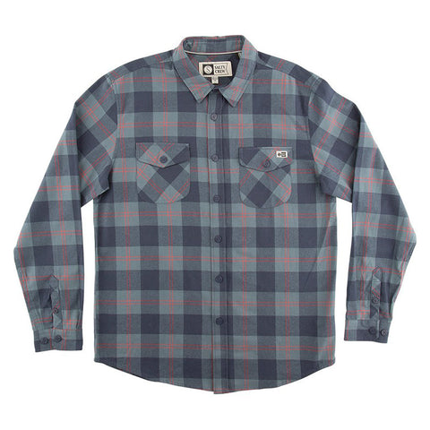 Salty Inshore Flannel - Navy