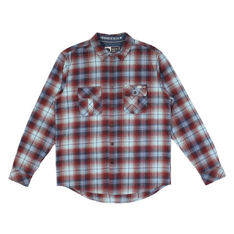 Salty Crew Jib Flannel - Rusted