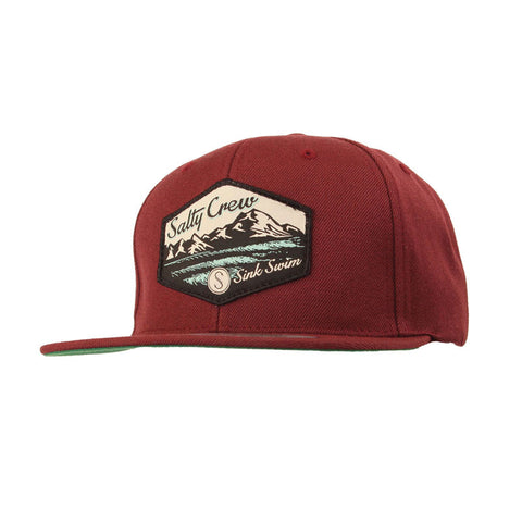 Salty Crew Lined Up Hat - Burgundy
