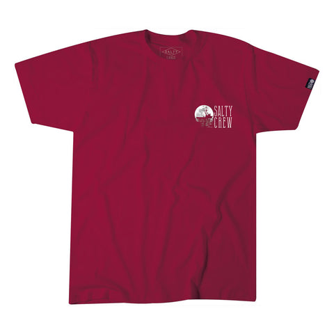 Salty Crew Night Bite Tee - Burgandy