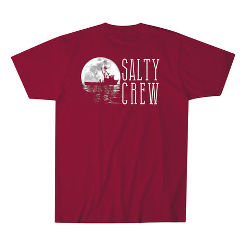 Salty Crew Night Bite Tee - Burgandy