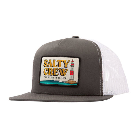 Salty Crew Point Loma Trucker Hat - Grey / White